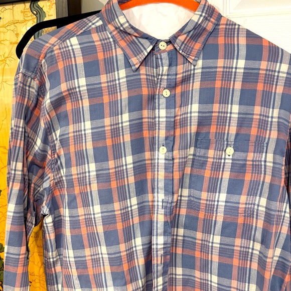 Faherty Other - Faherty Coral and Gray Plaid Shirt